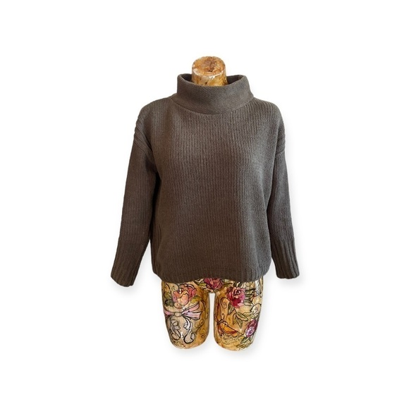 Catherine Catherine Malandrino sweater brown high neck small - Picture 1 of 7